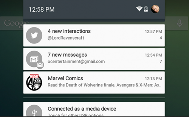 Lollipop Notifications