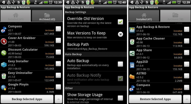 App Backup & Restore