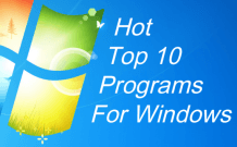 Hot Top 10 Programs for Windows