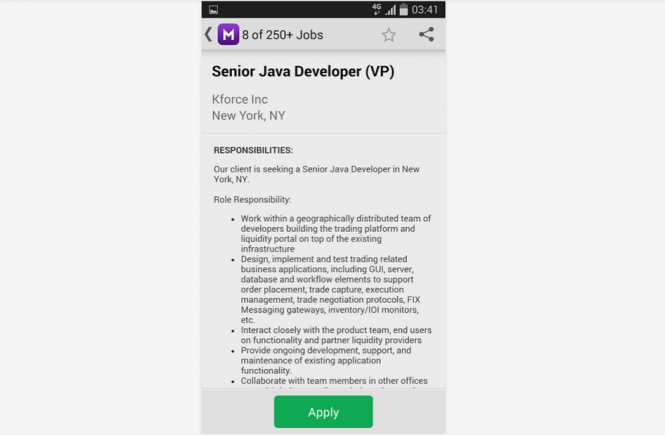 Monster Job Search