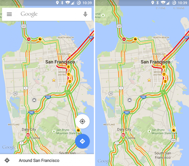 Google Maps Hidden UI