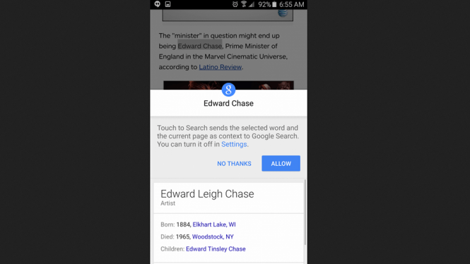 Tap to Search