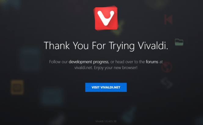 Vivaldi's first official release is finally here