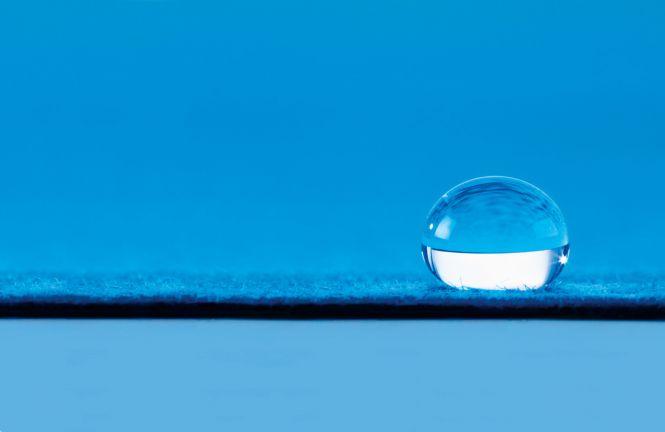 Nano-coating turns liquid into beads that roll off the surface