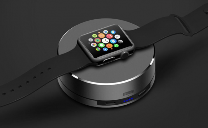 Wireless power bank chargers for the Apple Watch